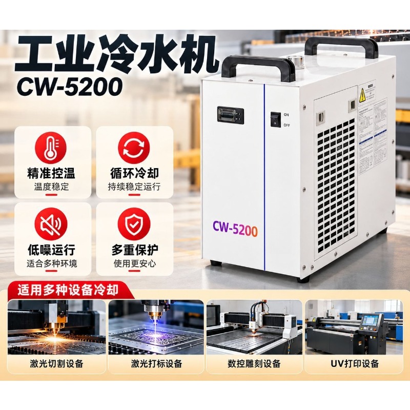 Industrial Chiller CW5200 Smal - огляд і ціна Laser Industrial Chiller