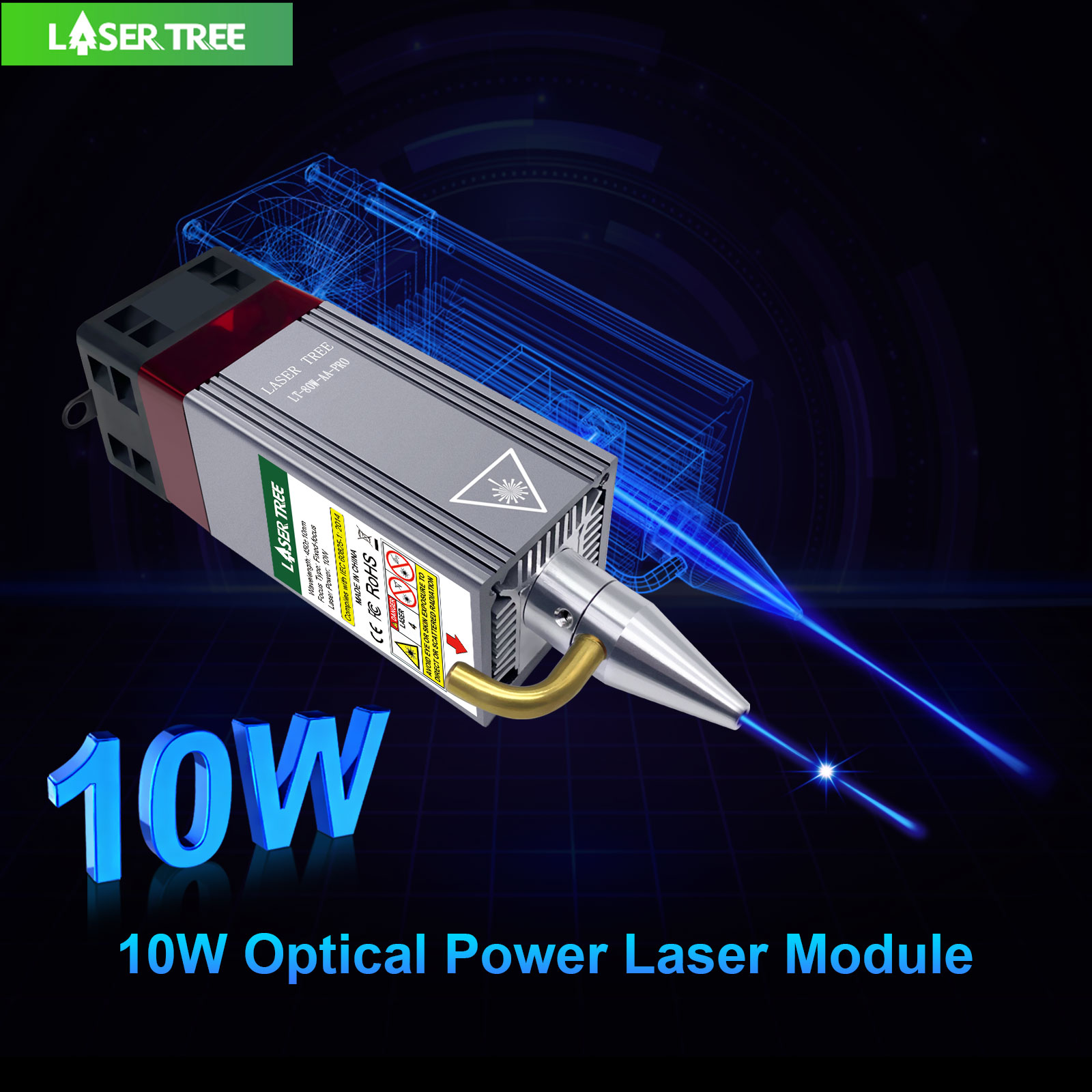 LASER TREE 5W 10W Optical Powe - огляд і ціна Industrial Laser Engraver