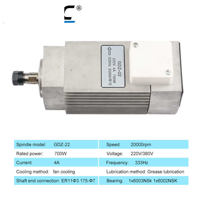HYCNC Air-cooled Spindle 700W  - огляд і ціна Cnc Spindle Motor