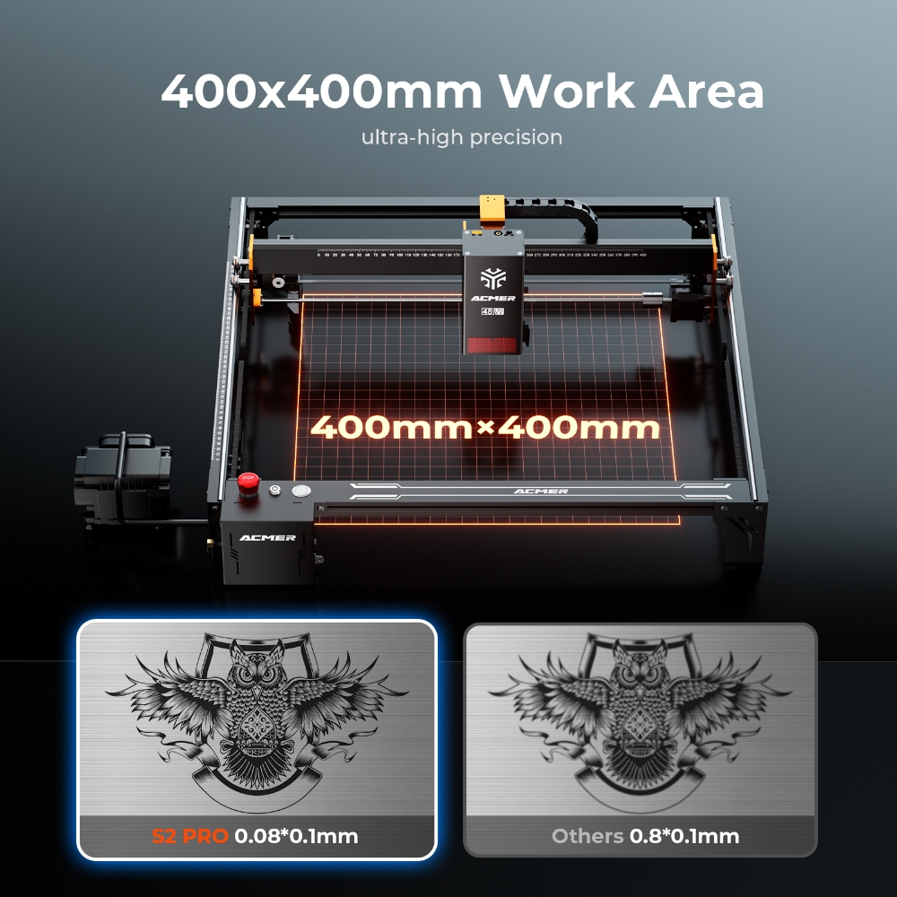 ACMER S2 PRO 36W/48W Laser Eng - огляд і ціна Laser Marking Machine