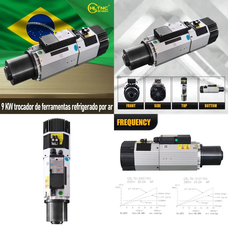 AP01 9KW ISO30 Air Cooled ATC  - огляд і ціна Cnc Spindle Motor