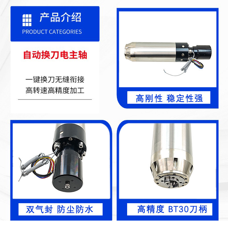 5.5KW 7.5KW Automatic Tool Cha - огляд і ціна Cnc Spindle Motor